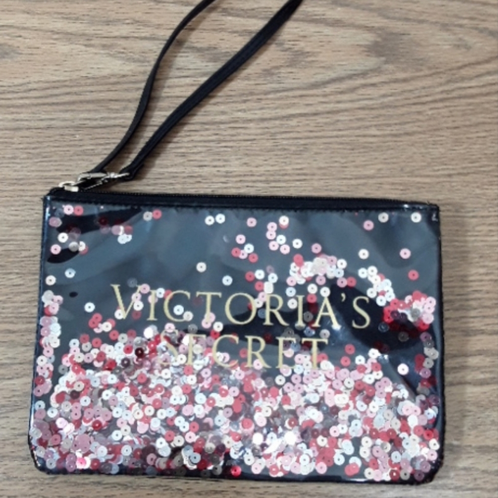 Bling rhinestone Victoria's Secret shifting sequins wristlet 8.5" × 6" - Picture 13 of 13